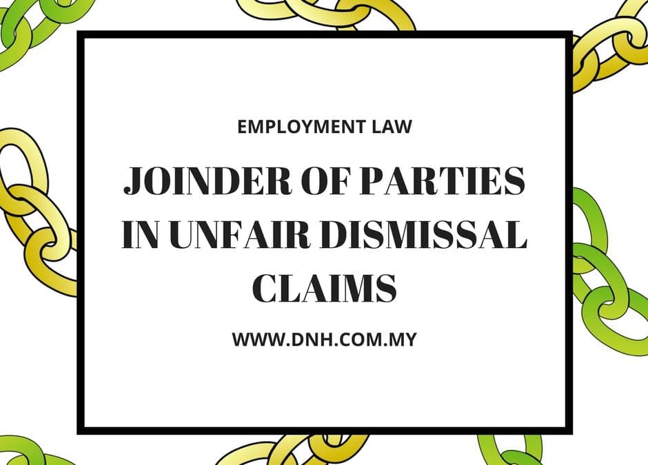 Joinder of Parties in Unfair Dismissal Claims