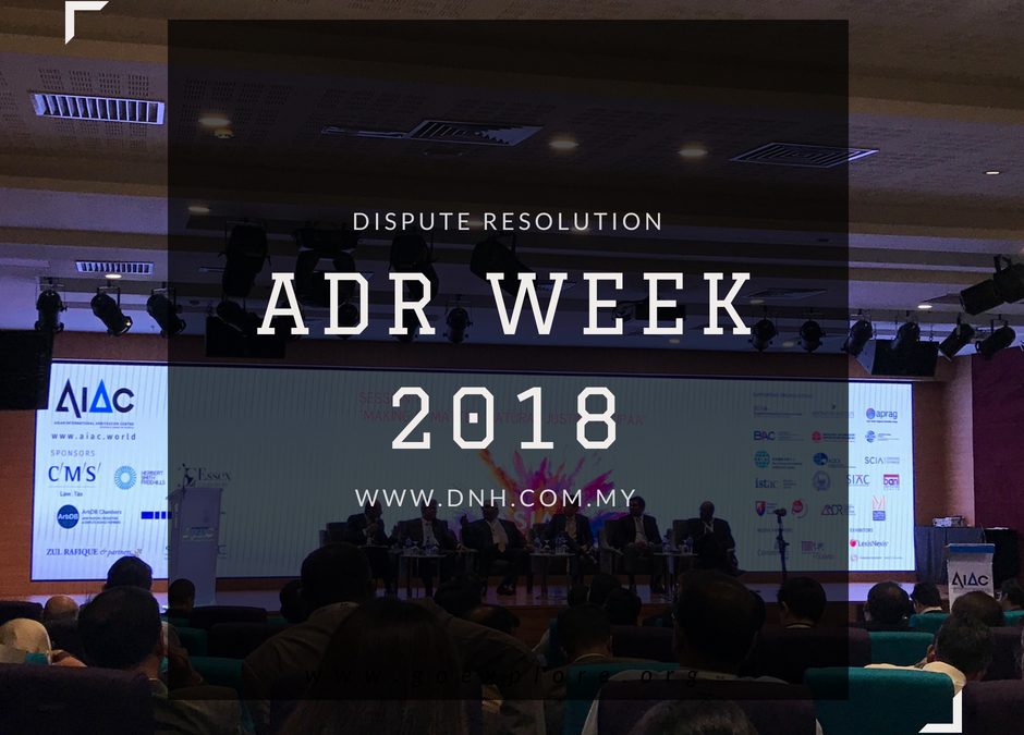 Alternative Dispute Resolution Week 2018