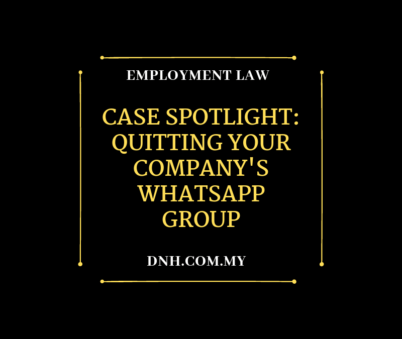 Case Spotlight: Quitting your Company’s WhatsApp Group