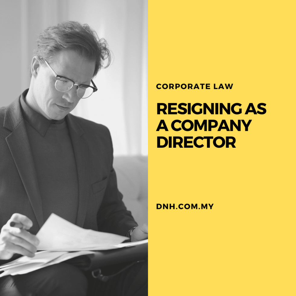 Resigning as a Company Director Donovan & Ho