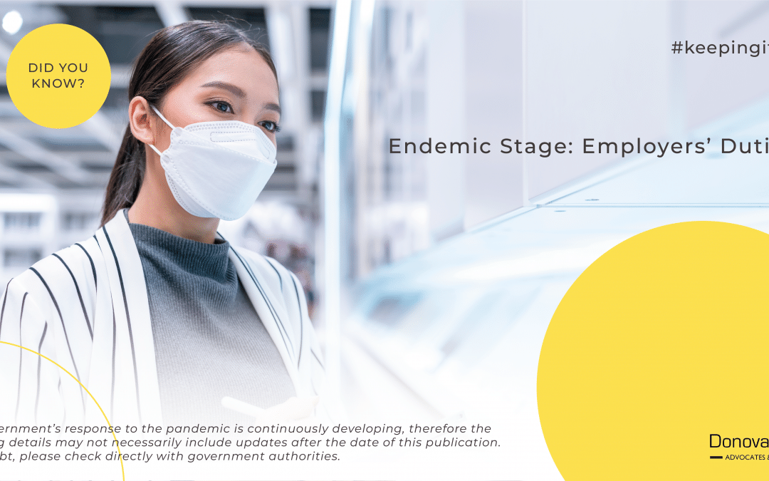 Endemic Stage: Employers’ Duties