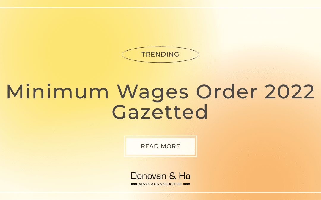 Minimum Wages Order 2022 Gazetted