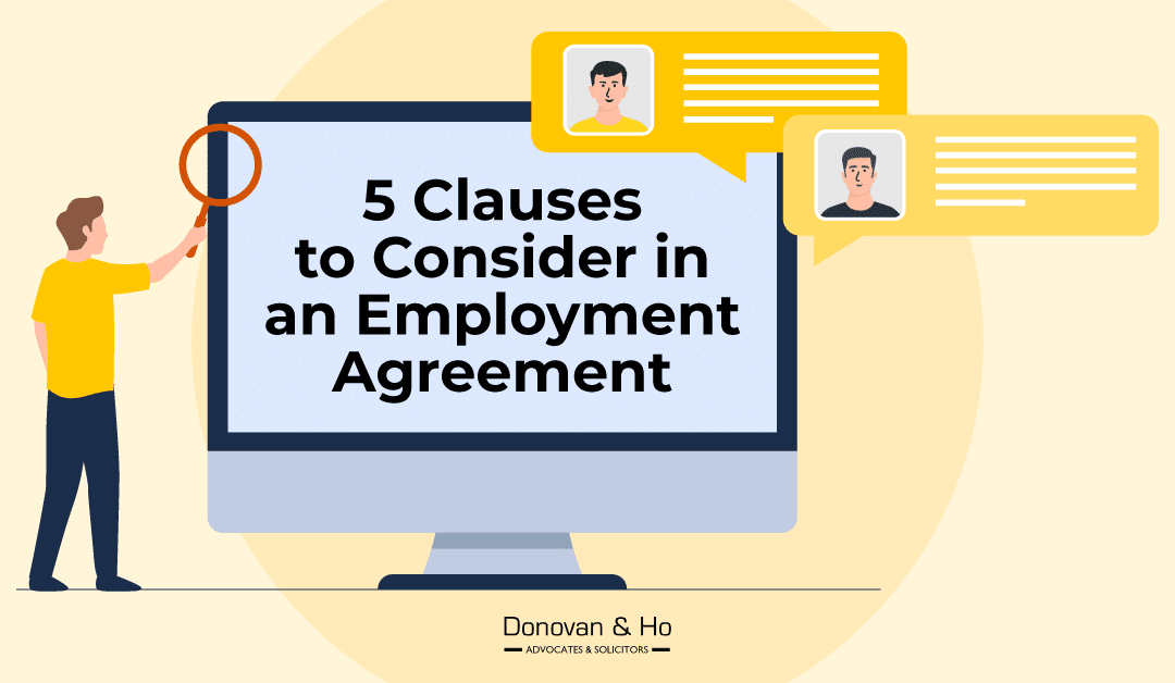 5 Clauses to Consider in an Employment Agreement