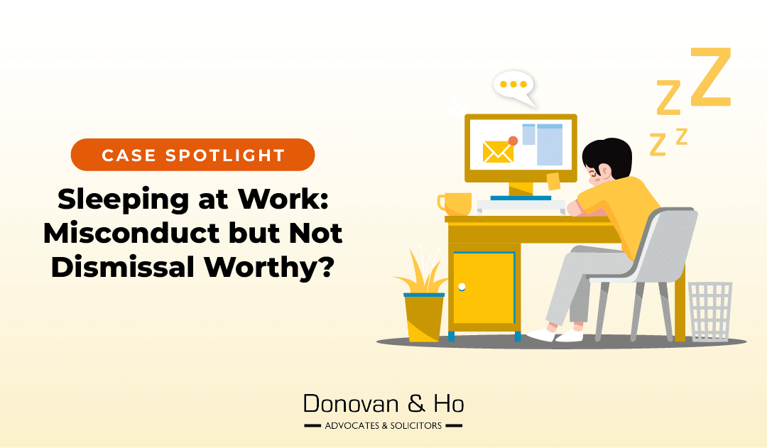 Sleeping at Work: Misconduct but Not Dismissal Worthy?