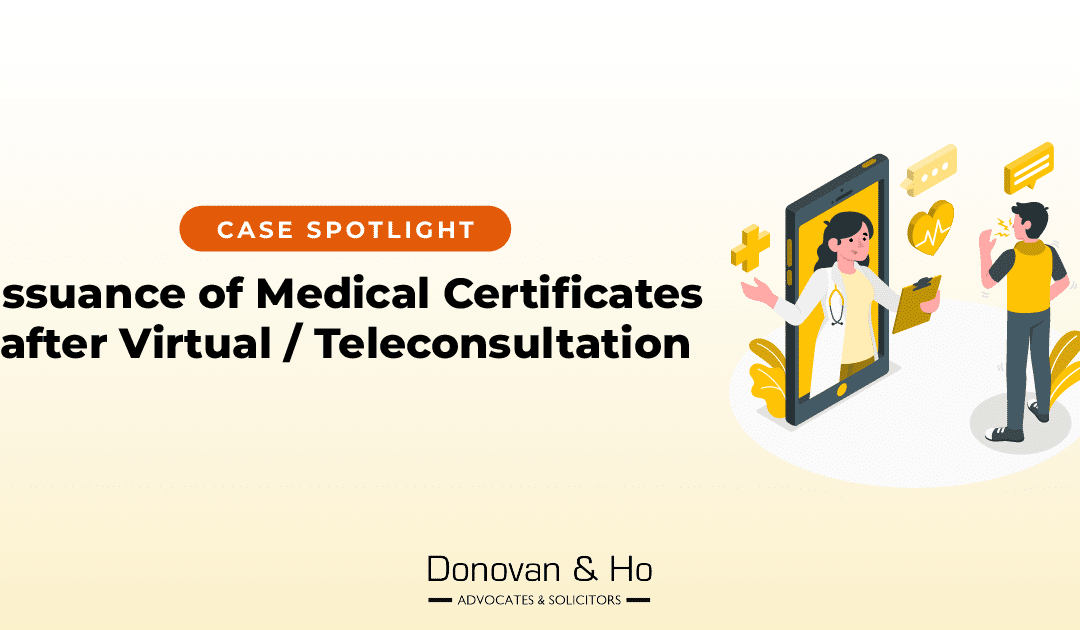 Issuance of Medical Certificates after Virtual / Teleconsultation