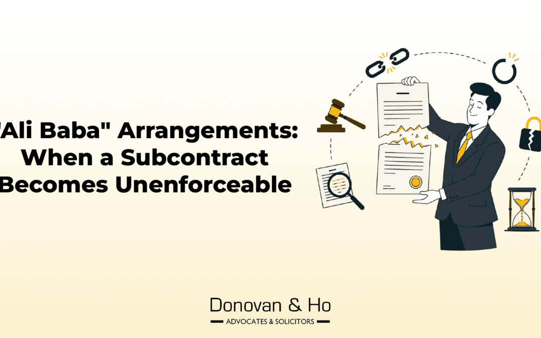 “Ali Baba” Arrangements: When a Subcontract Becomes Unenforceable