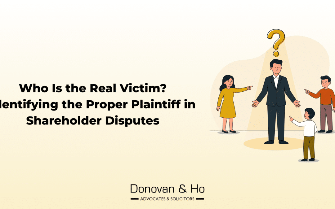 Who Is the Real Victim? Identifying the Proper Plaintiff in Shareholder Disputes